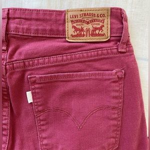 LEVI’S 712 SLIM VINTAGE RED SZ 29 JEANS